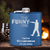 Blue Bachelor Party Flask With The Funny One Design