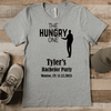 Grey Mens T-Shirt With The Hungry One Design
