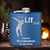 Blue Bachelor Party Flask With The Lit One Design