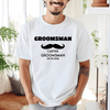 White Mens T-Shirt With The Mustache Amigo Design