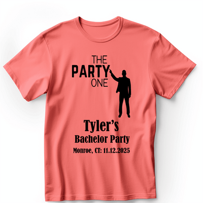 Light Red Mens T-Shirt With The Party One Design