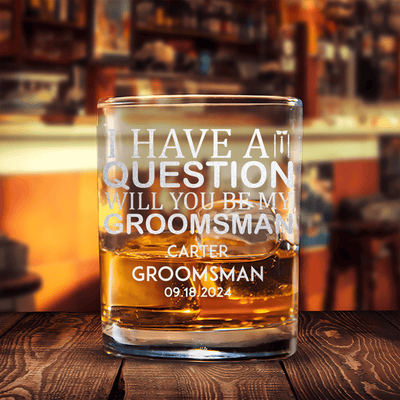 The Real Proposal Whiskey Glass