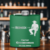 Green Bachelor Party Flask With The Redneck One Design