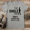 Grey Mens T-Shirt With The Single One Design