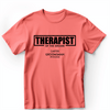Light Red Mens T-Shirt With Therapist Of The Groom Design