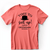 Light Red Mens T-Shirt With Timeless Friend Design