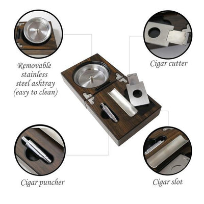 The different accessories that come with the ask tray include cigar cutter, puncher, and slot ?id=13589028241493