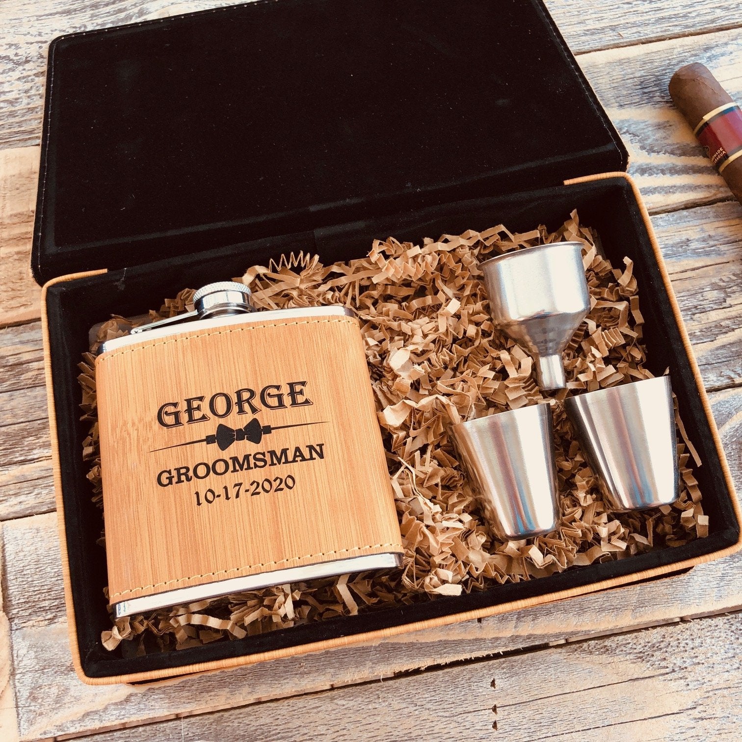 Rose Gold Custom Koozie - Groovy Groomsmen Gifts