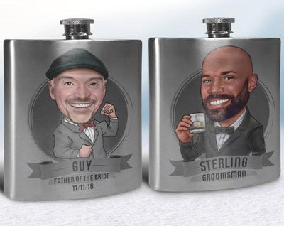 Personalized Caricature Flask
