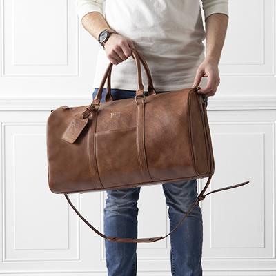 Ruzioon leather duffle bags for men, travel bag, gym India | Ubuy