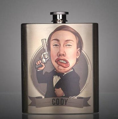 Personalized Caricature Flask