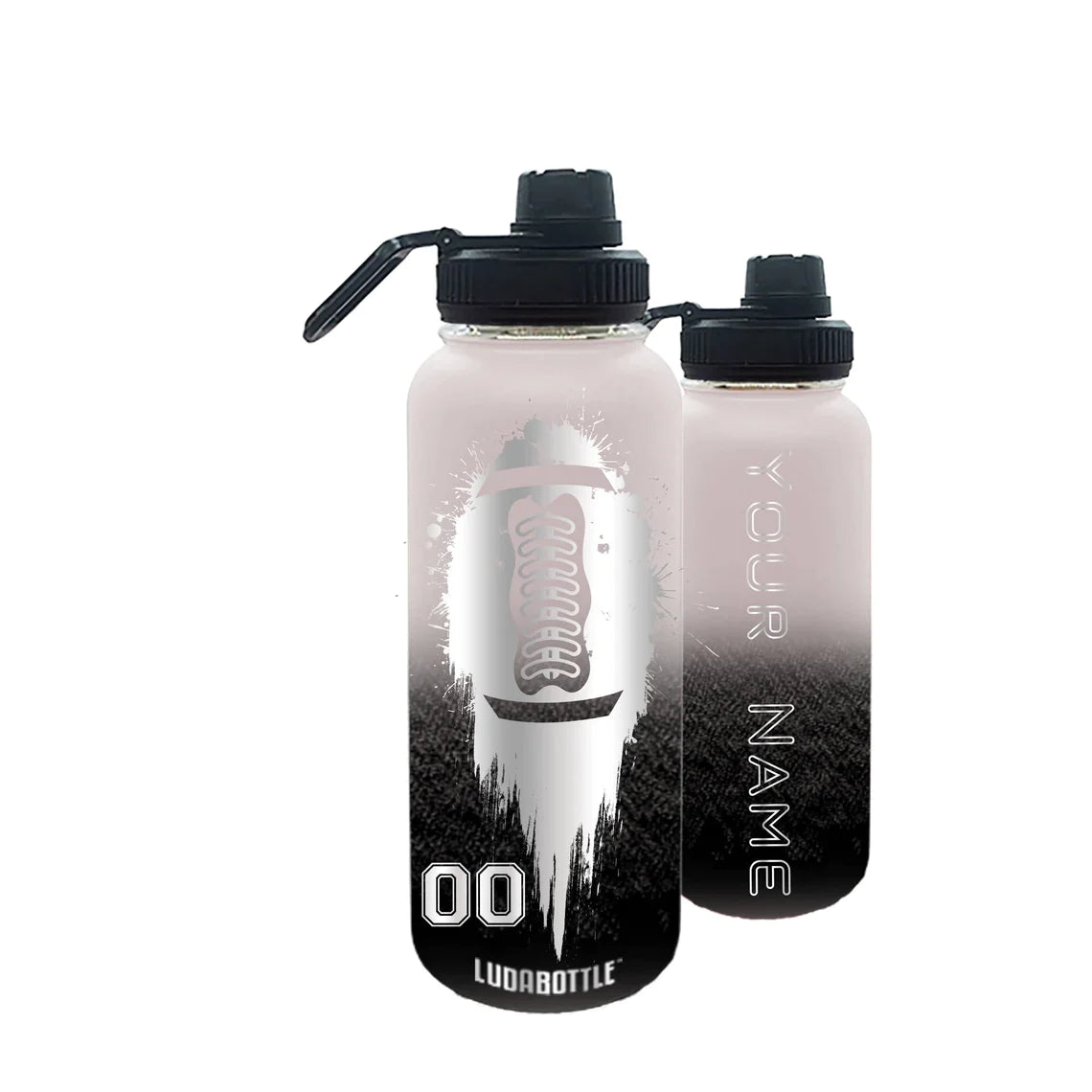 Football Engraved Water Bottle