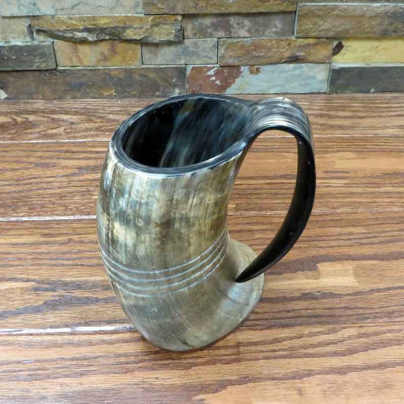 Coffee Horn, Coffee Mug, Viking Drinking Horn Mug, Beer Mug, Groomsmen  Gift, Groomsman, Best Man, Game of Thrones, Gifts for Men, Small Mug 