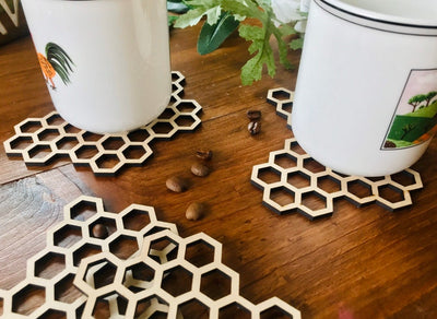 Bee Hive Coaster Set