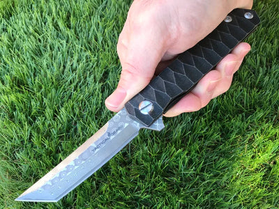 EDC Knife Damascus Blade