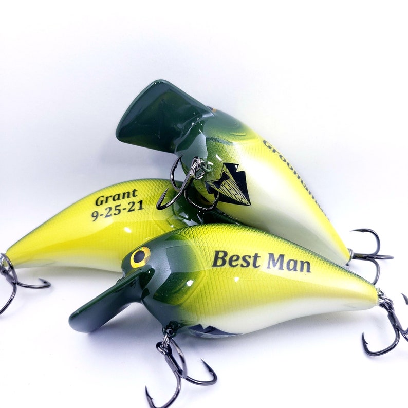 Fathers Day Gift Groomsman Bestman Gift 3pk Dice Fishing  Homemade fishing  lures, Best gifts for men, Fishing lures