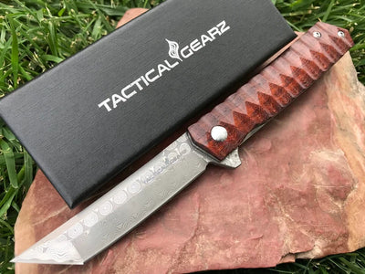 Damascus EDC Pocket Knife