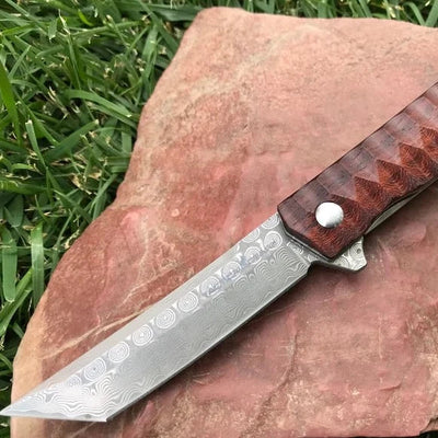 Damascus EDC Pocket Knife