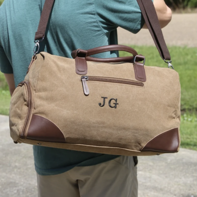 Monogrammed Duffel Bag for Men