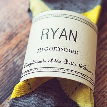 Man Bags - Groomsmen Gift Label