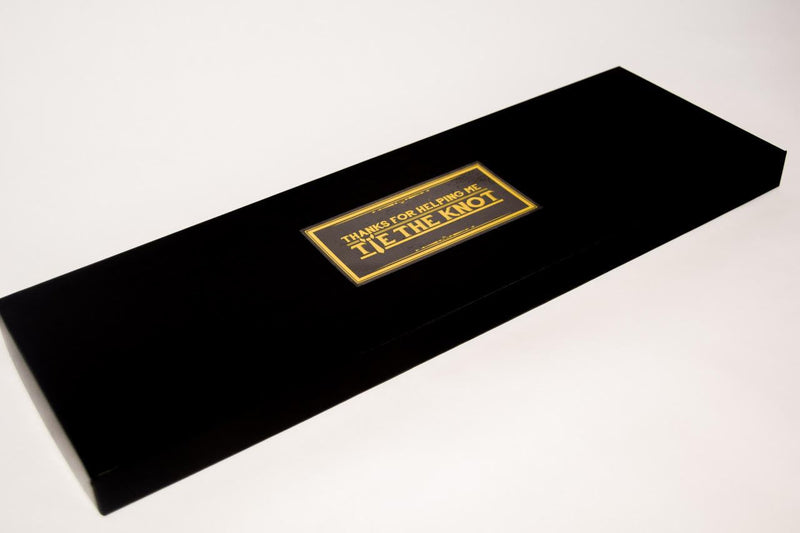 Personalized Tie Gift Box for Groomsmen - Thanks For Helping Me Tie the ...