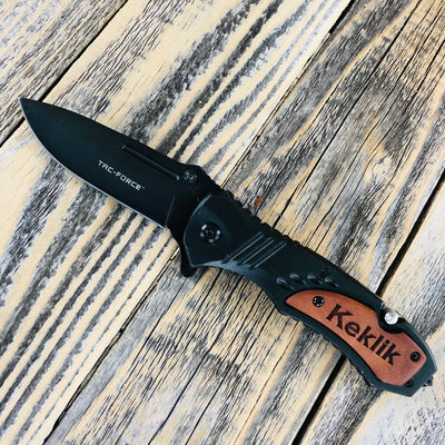 Personalized Brown Pocket Knife