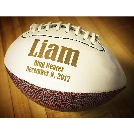 Personalized Football Ring Bearer Gift